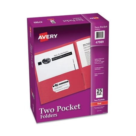 Avery Dennison PORTFOLIO, 2 PCKT 25, RD 47989